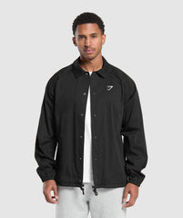 Canvas Coach Jacket - Black