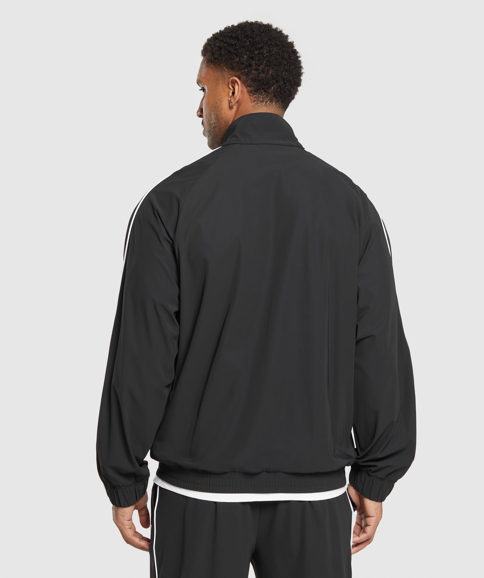 Contrast Track Top - Black
