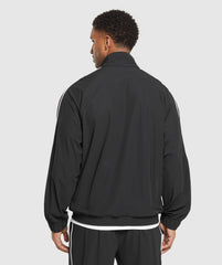 Contrast Track Top - Black