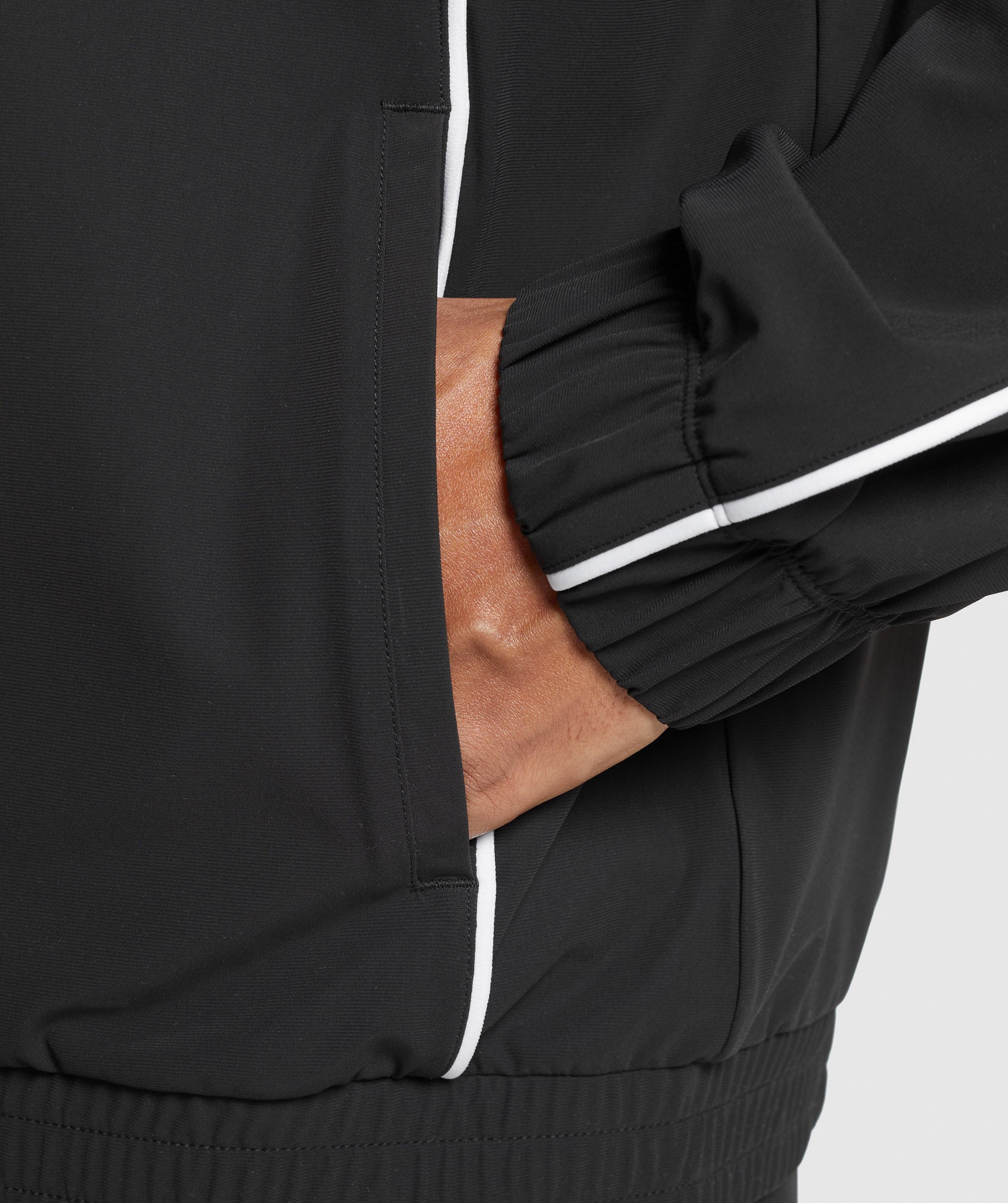 Contrast Track Top - Black