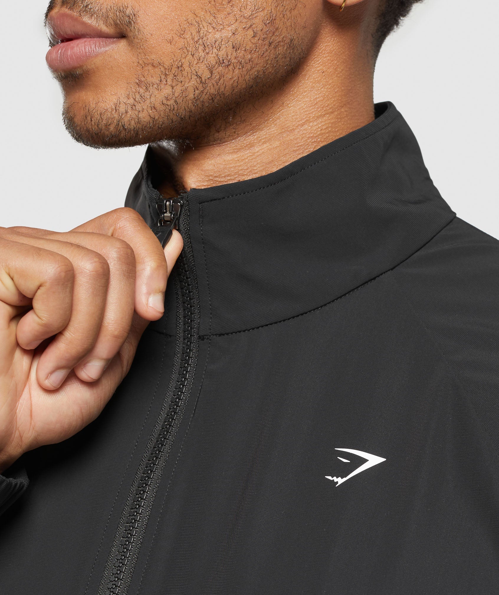 Contrast Track Top - Black