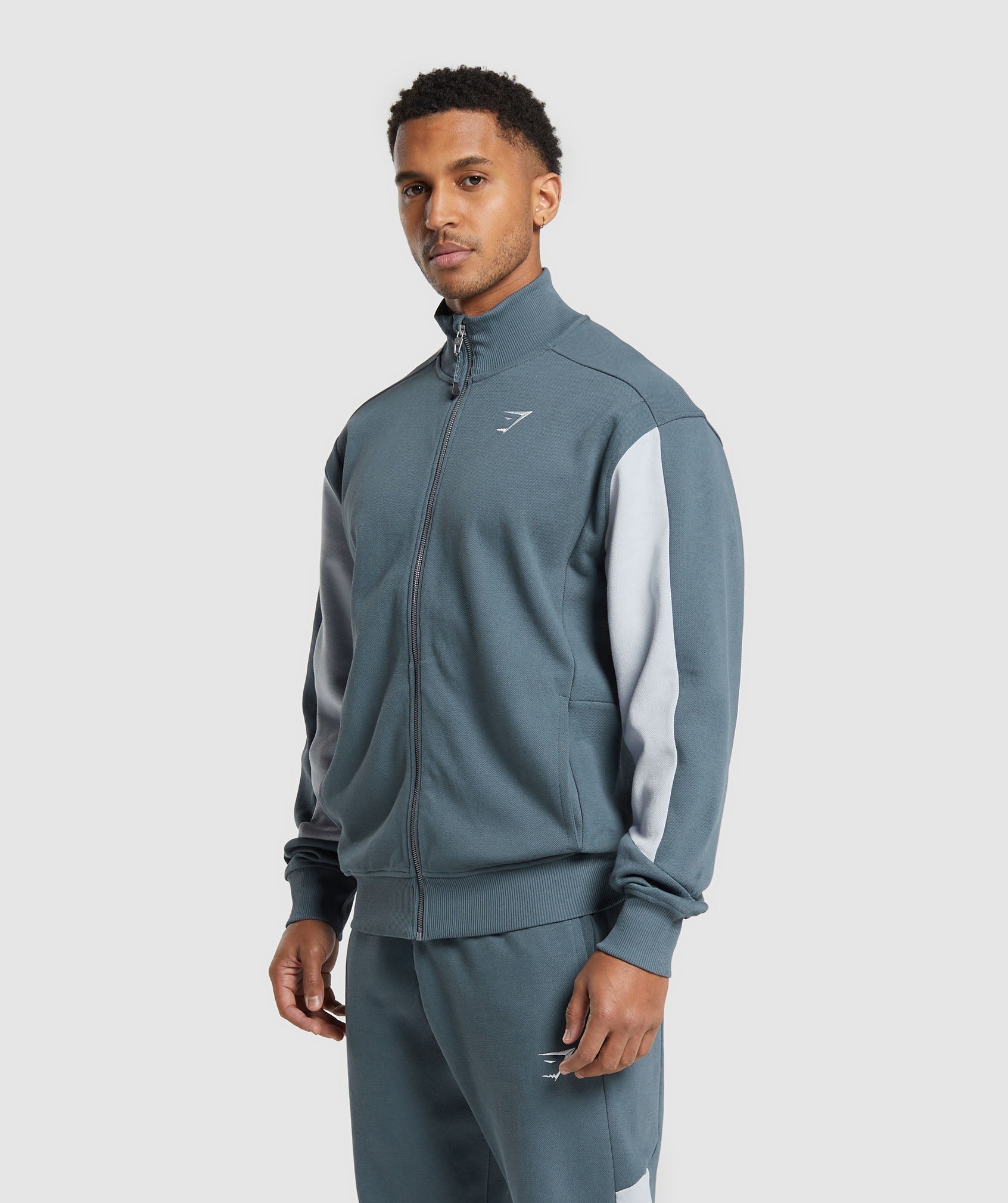 Pique Track Jacket - Titanium Blue/Fresh Blue