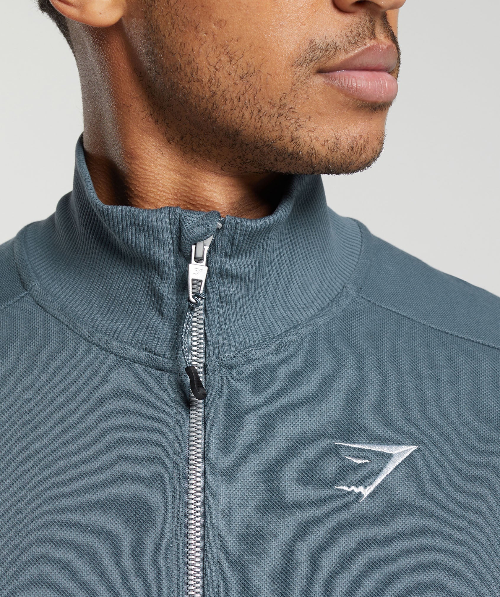 Pique Track Jacket - Titanium Blue/Fresh Blue