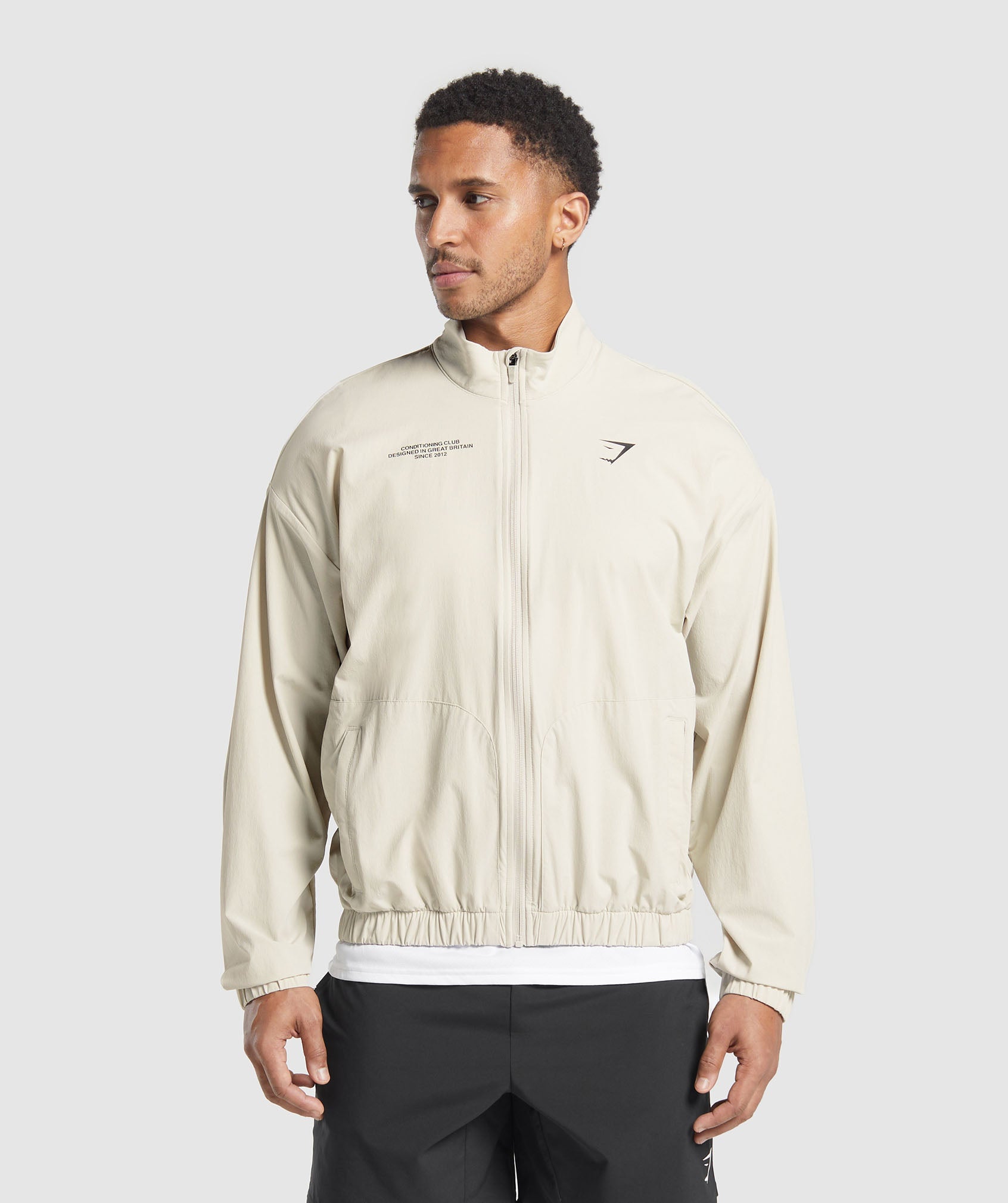 Conditioning Club Track Jacket - Pebble Grey