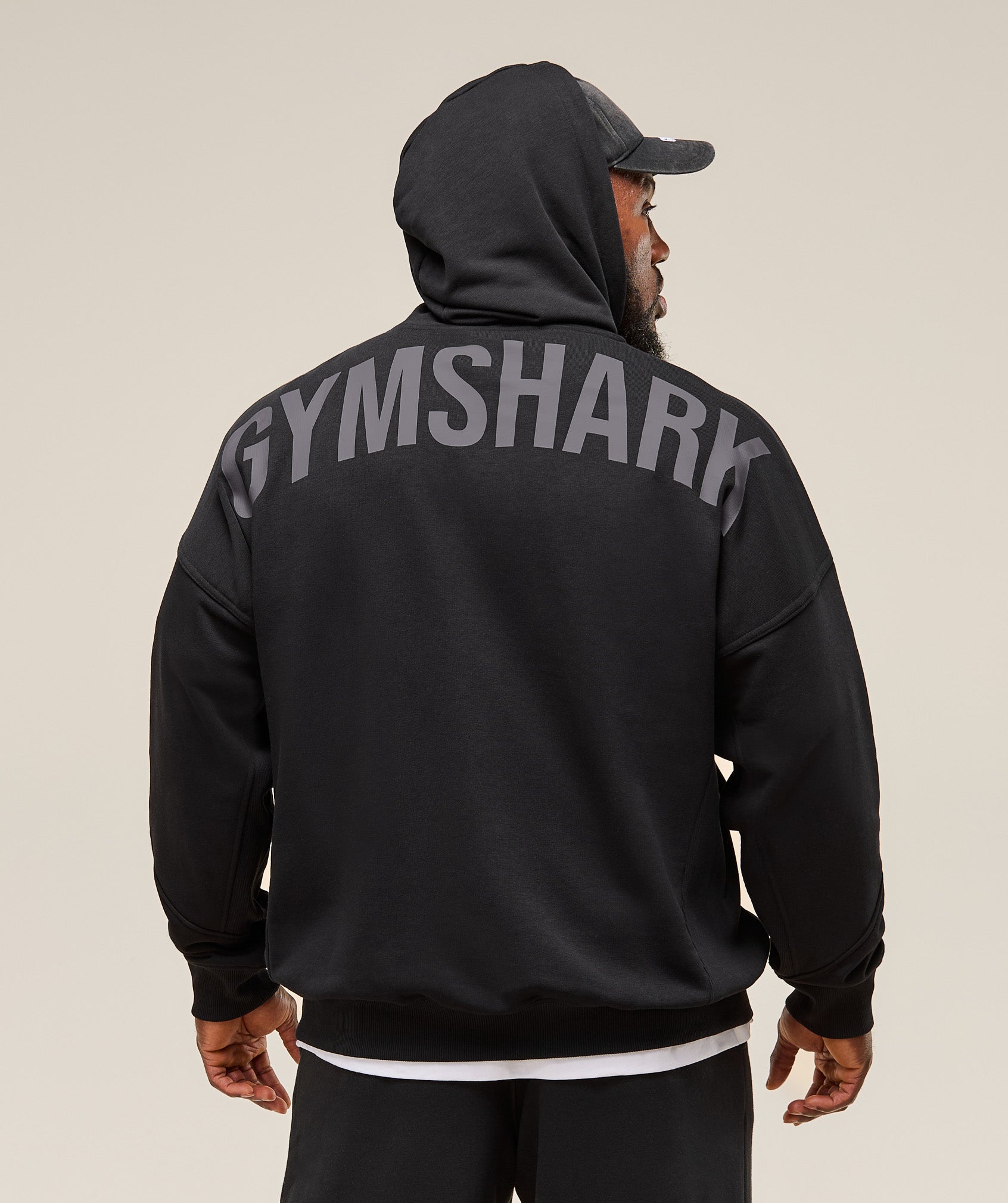 Power Zip Up Hoodie - Black