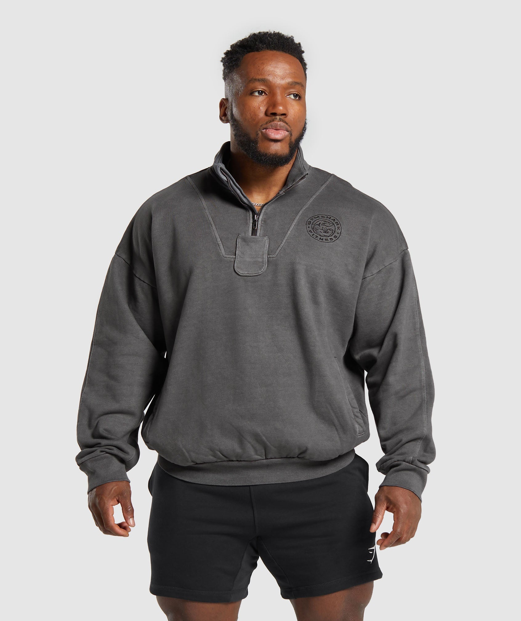 Premium Legacy 1/4 Zip - Black