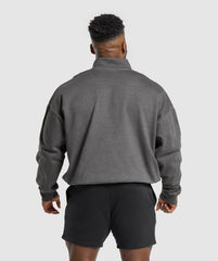Premium Legacy 1/4 Zip - Black