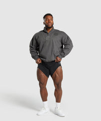 Premium Legacy 1/4 Zip - Black