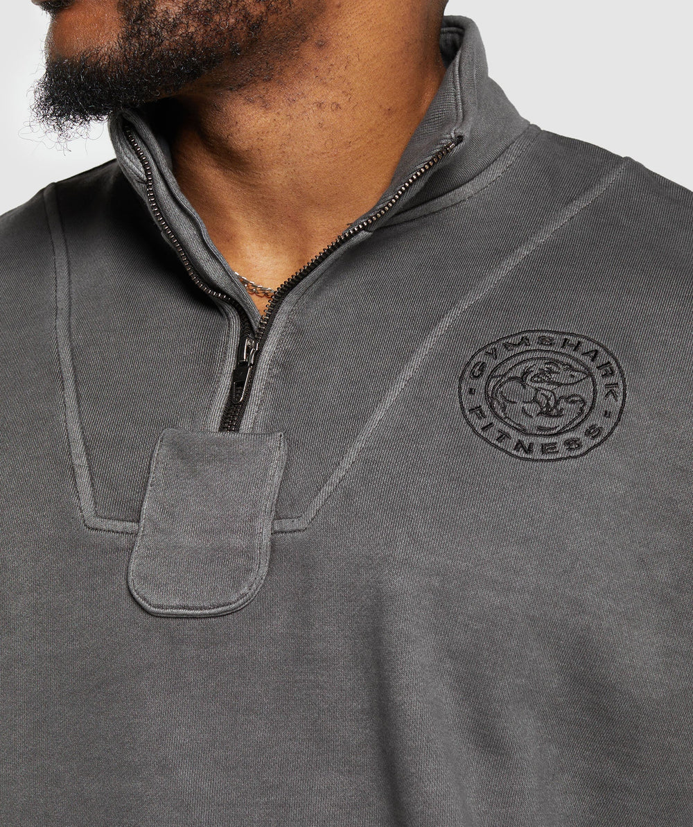 Premium Legacy 1/4 Zip - Black