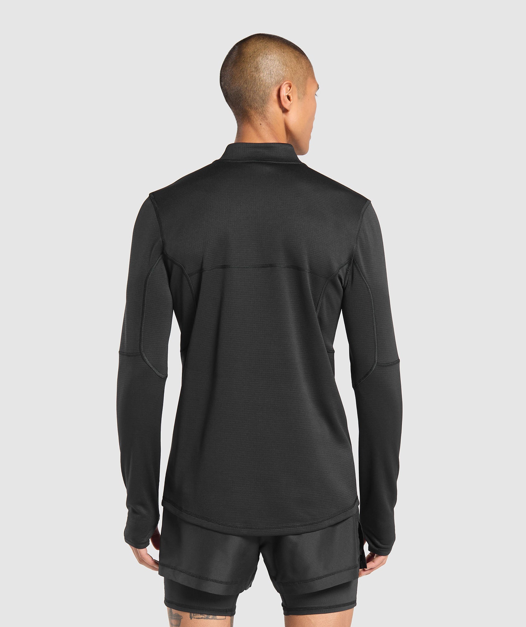 Running 1/4 Zip - Black
