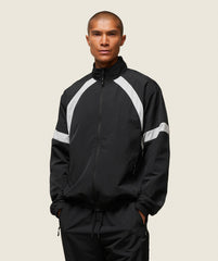 everywear Coaches Track Jacket - Black/Tame Grey