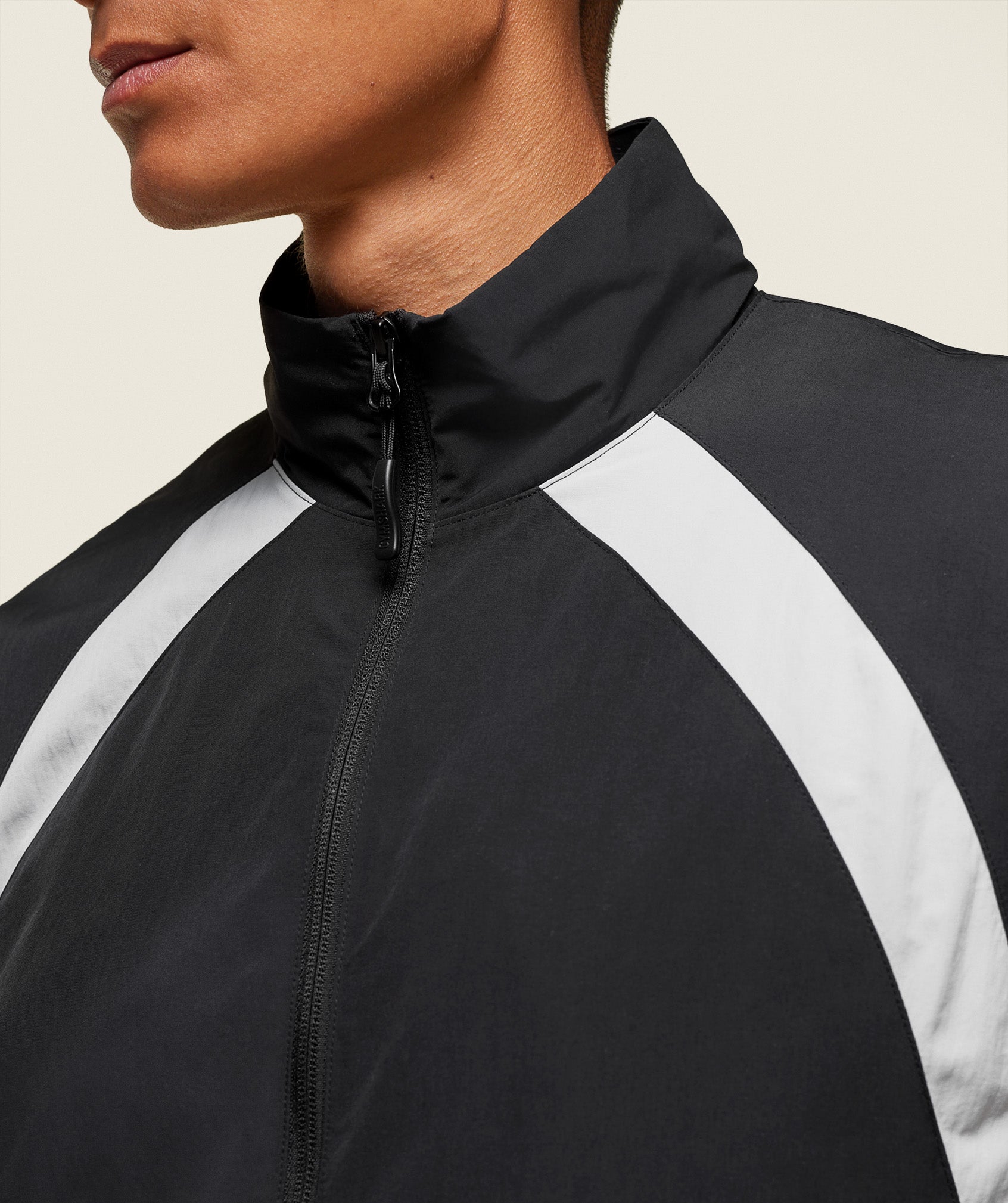 everywear Coaches Track Jacket - Black/Tame Grey