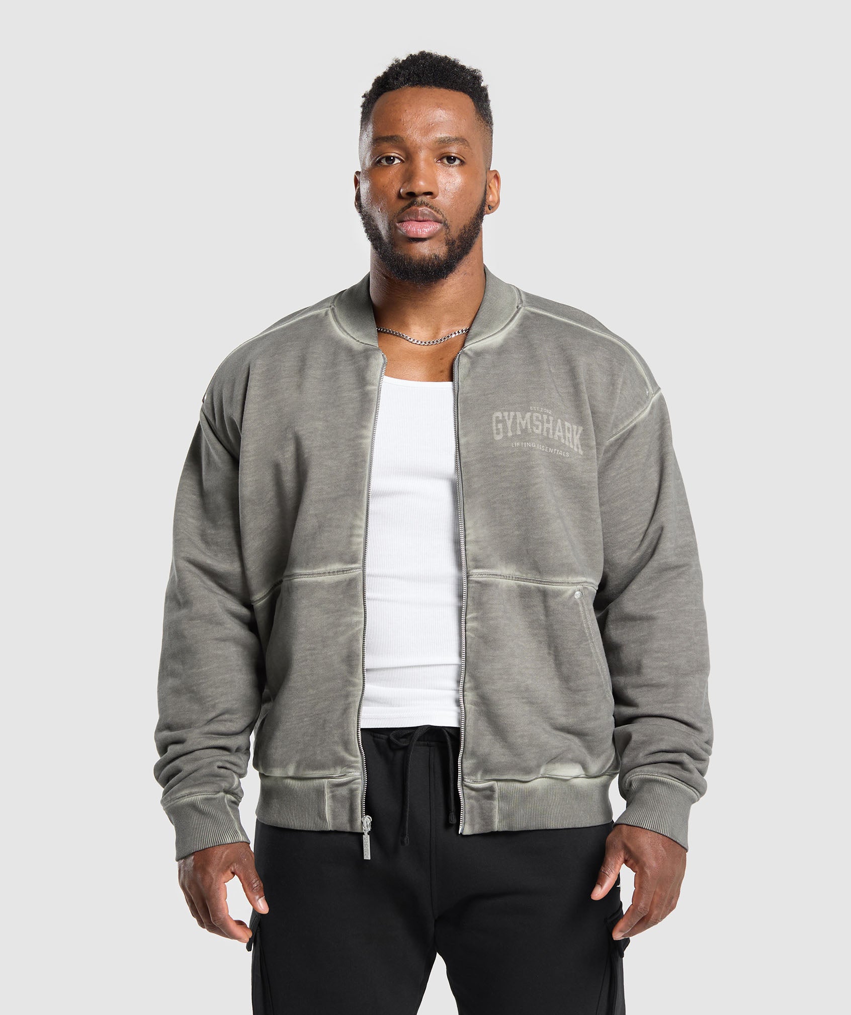 Heavyweight Bomber Jacket - Metal Grey/Asphalt Grey
