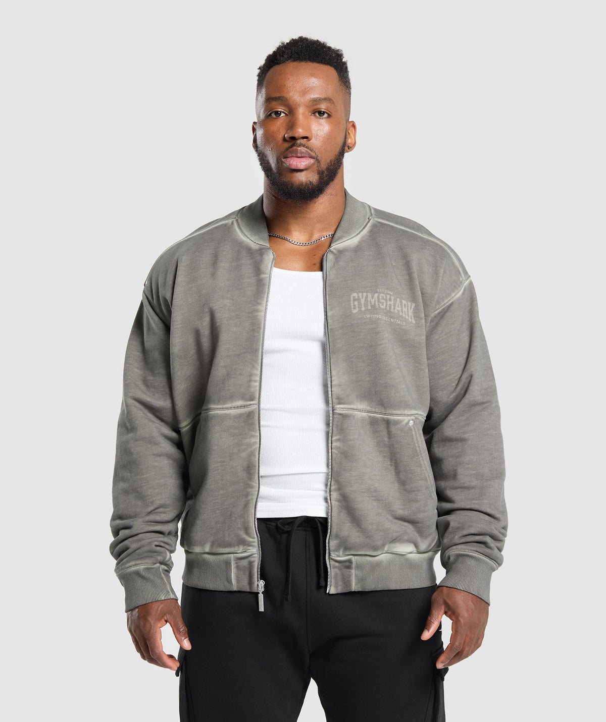 Heavyweight Bomber Jacket - Metal Grey/Asphalt Grey