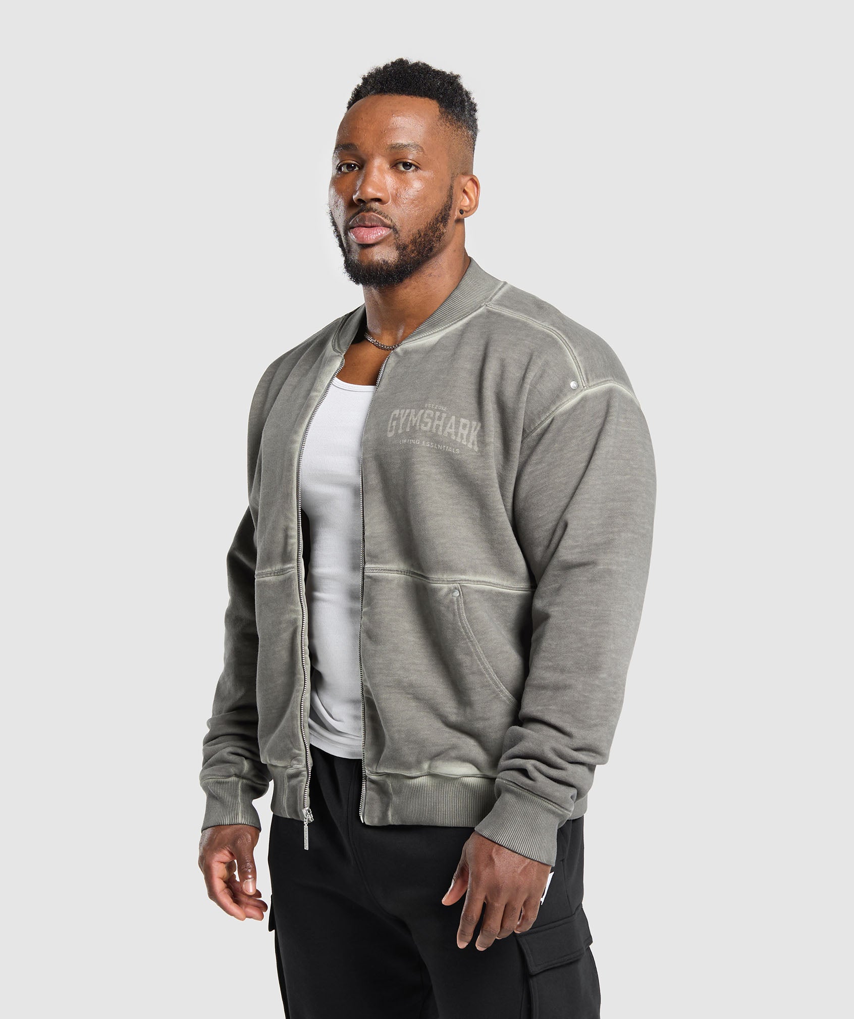 Heavyweight Bomber Jacket - Metal Grey/Asphalt Grey