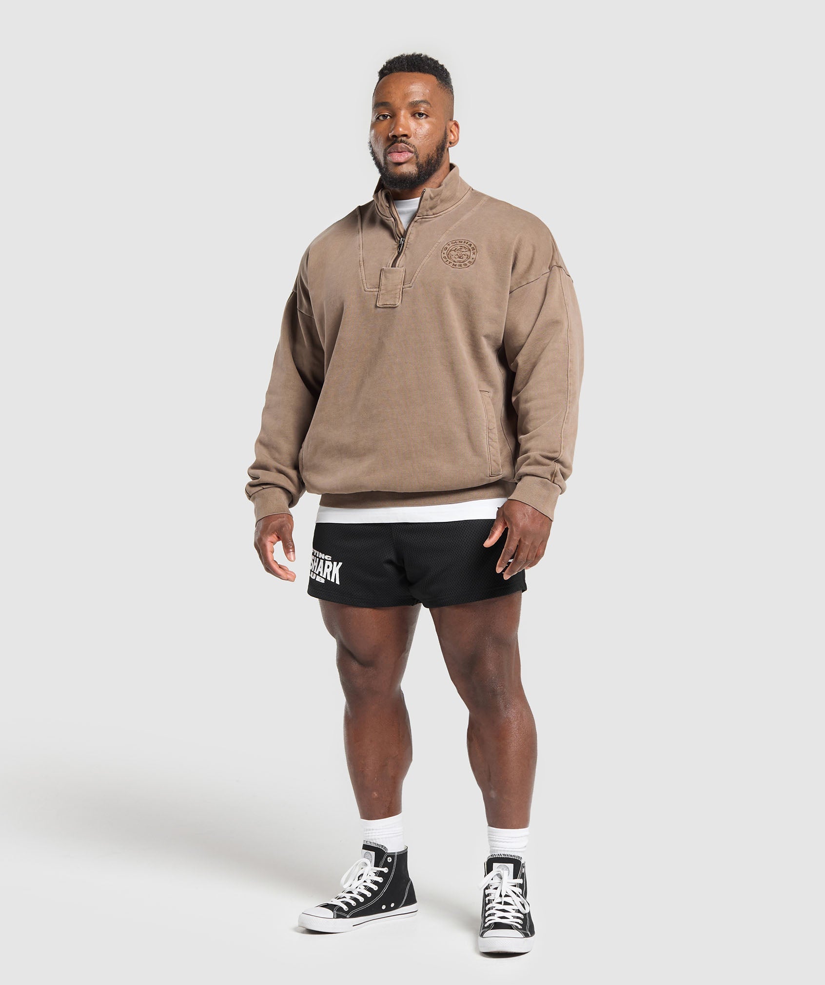 Premium Legacy 1/4 Zip - Soft Brown