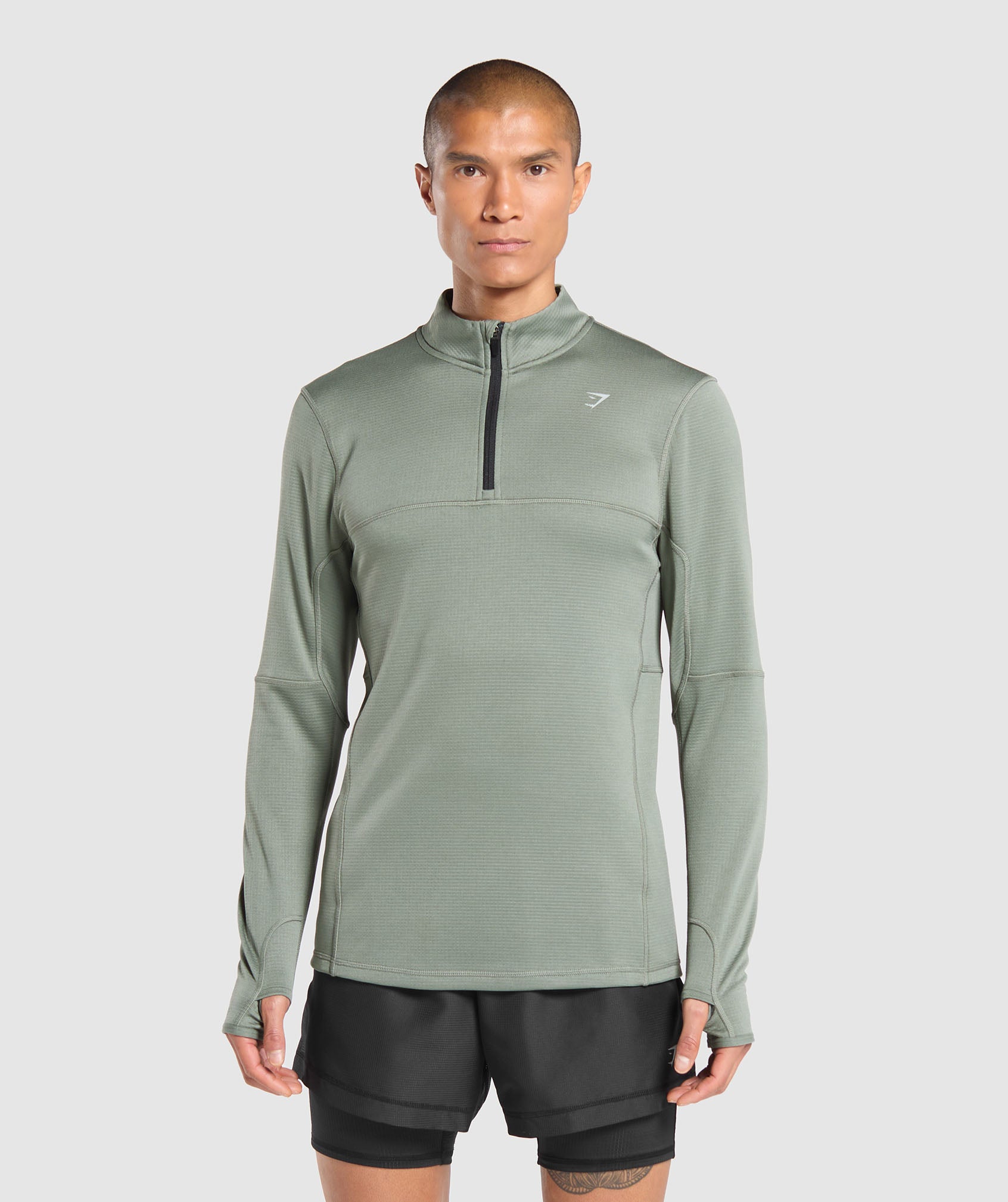 Running 1/4 Zip - Unit Green