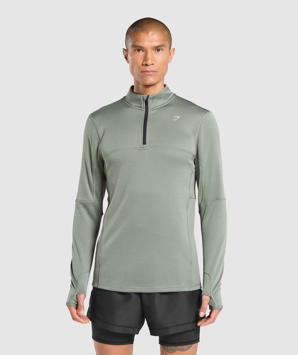 Running 1/4 Zip - Unit Green