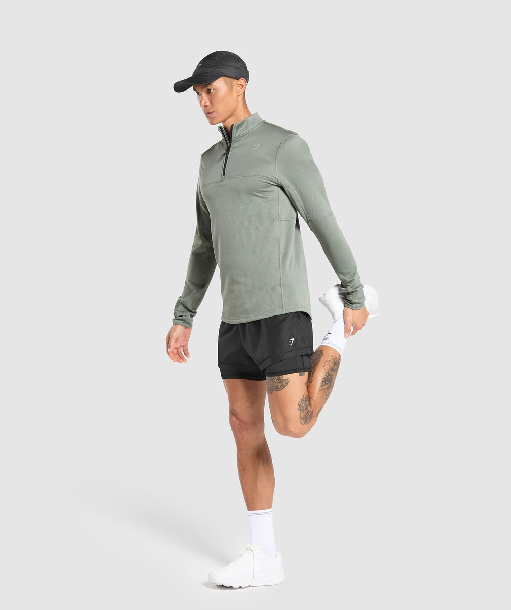 Running 1/4 Zip - Unit Green