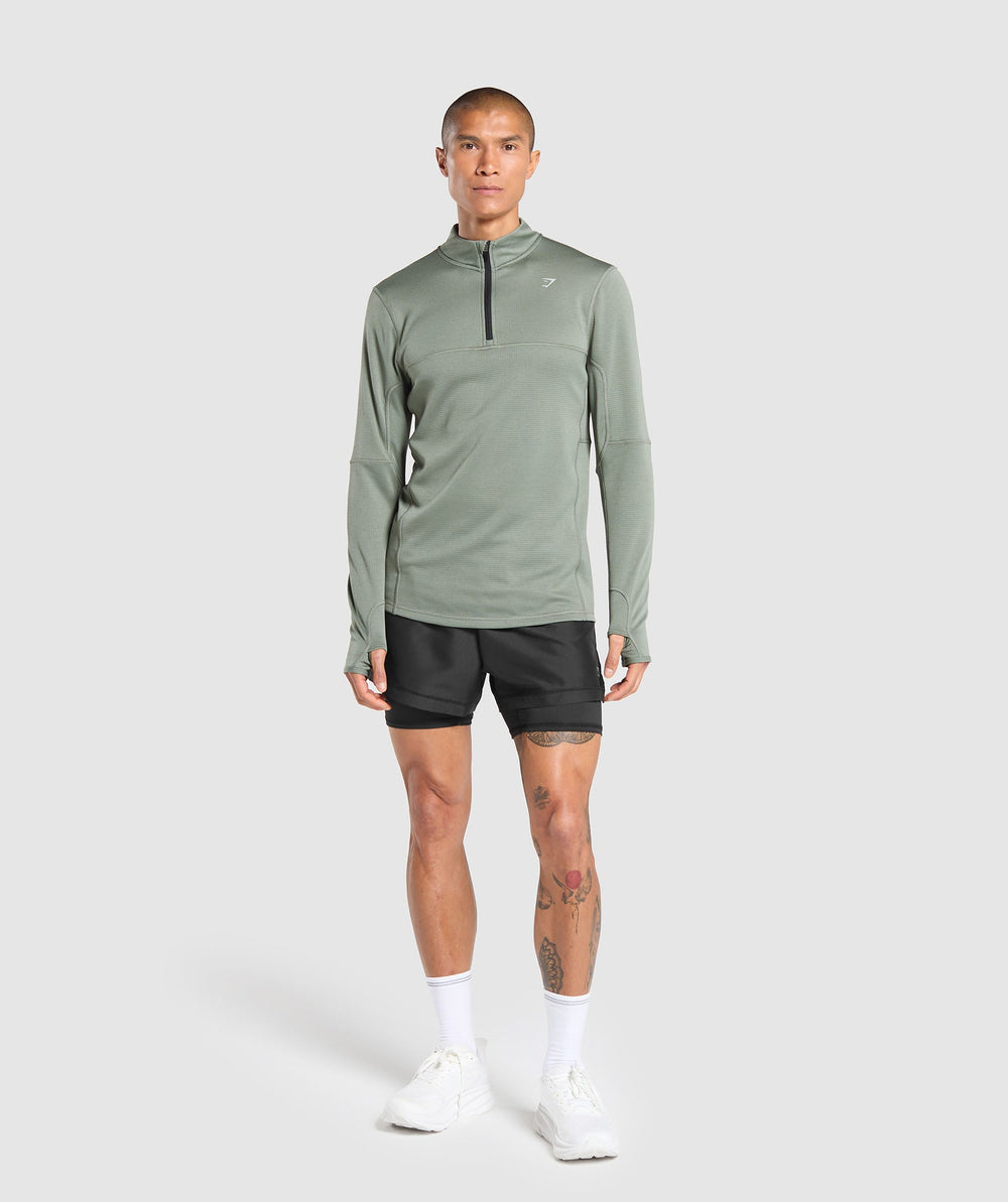 Running 1/4 Zip - Unit Green