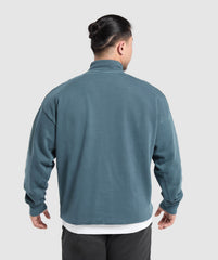Premium Legacy 1/4 Zip - Cargo Blue