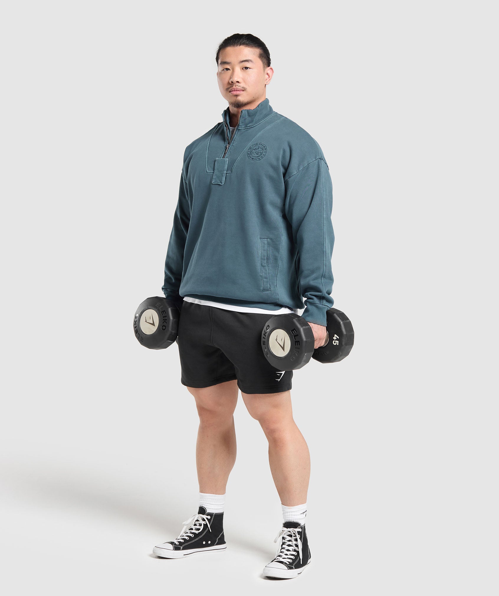 Premium Legacy 1/4 Zip - Cargo Blue