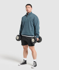Premium Legacy 1/4 Zip - Cargo Blue