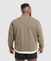 Premium Legacy 1/4 Zip - Camo Brown