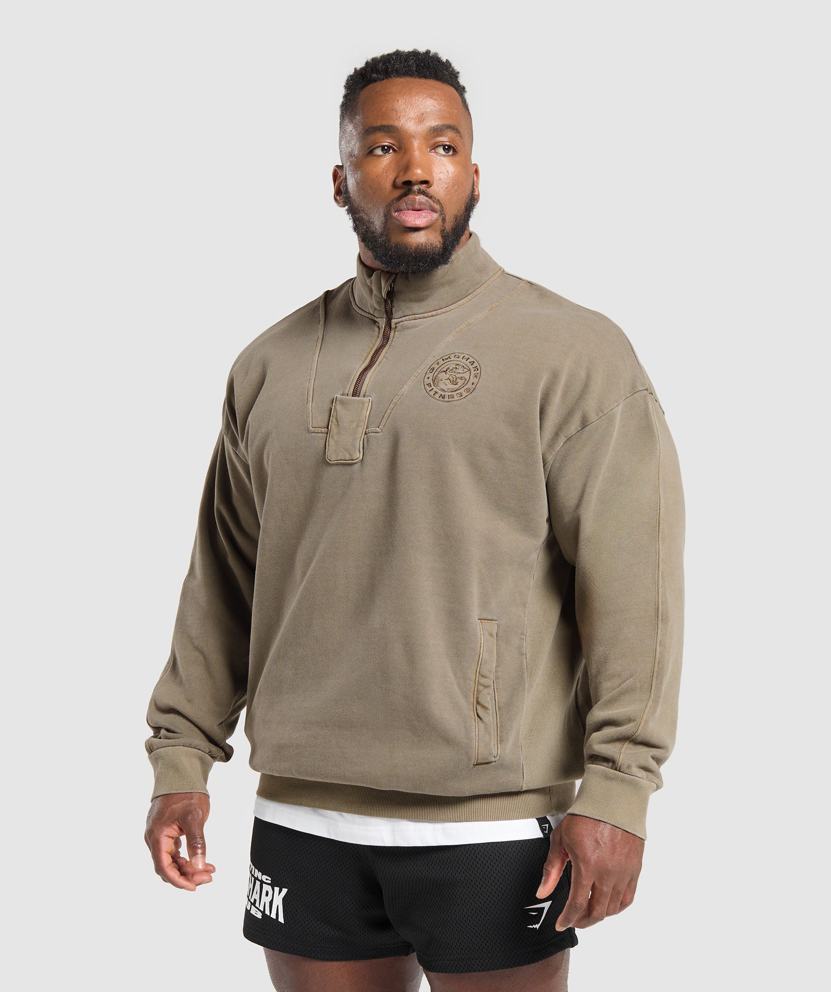 Premium Legacy 1/4 Zip - Camo Brown