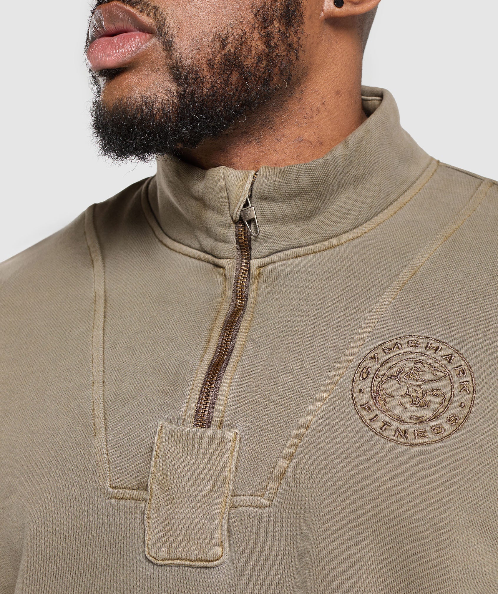 Premium Legacy 1/4 Zip - Camo Brown