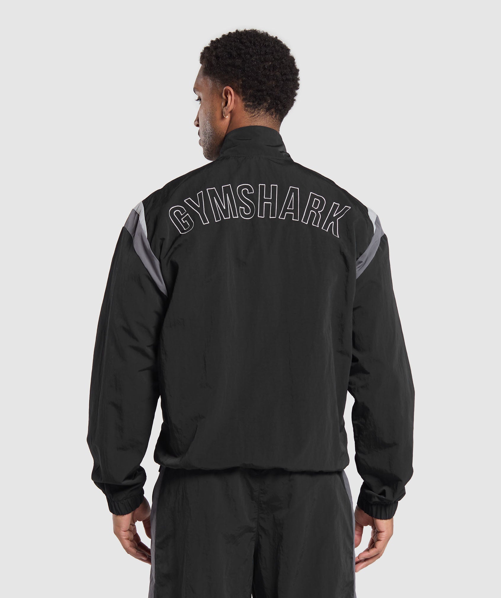 Retro Track Jacket - Black/Dark Grey/Smokey Grey
