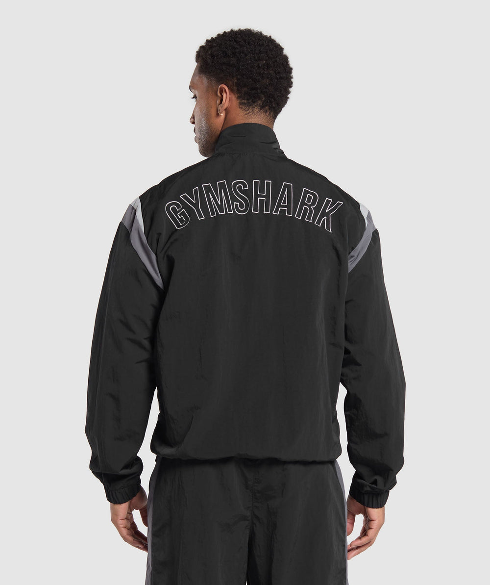 Retro Track Jacket - Black/Dark Grey/Smokey Grey