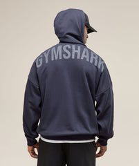 Power Zip Up Hoodie - Heavy Blue