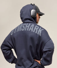 Power Zip Up Hoodie - Heavy Blue