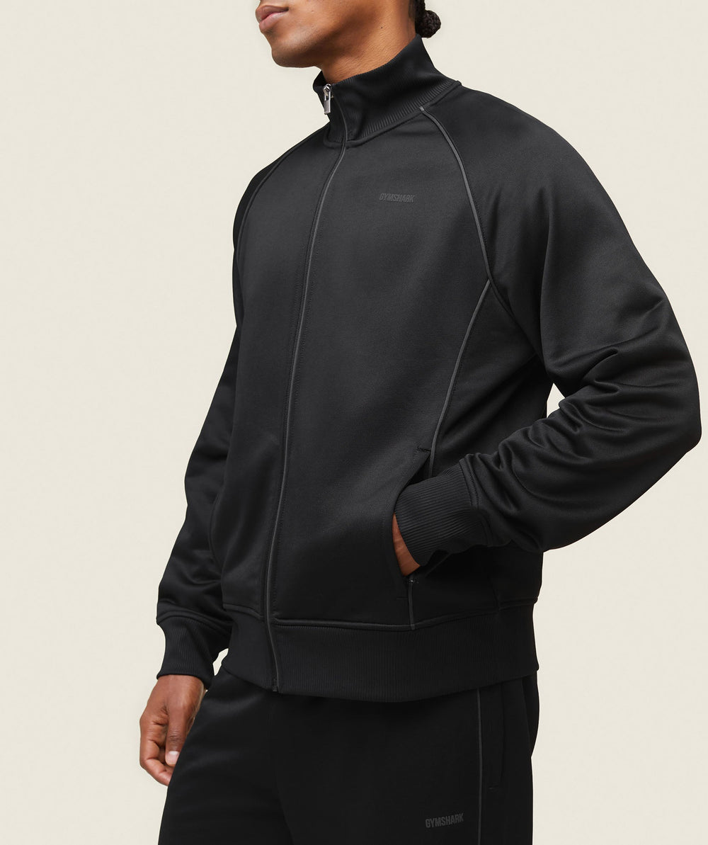 everywear Track Jacket - Black/White