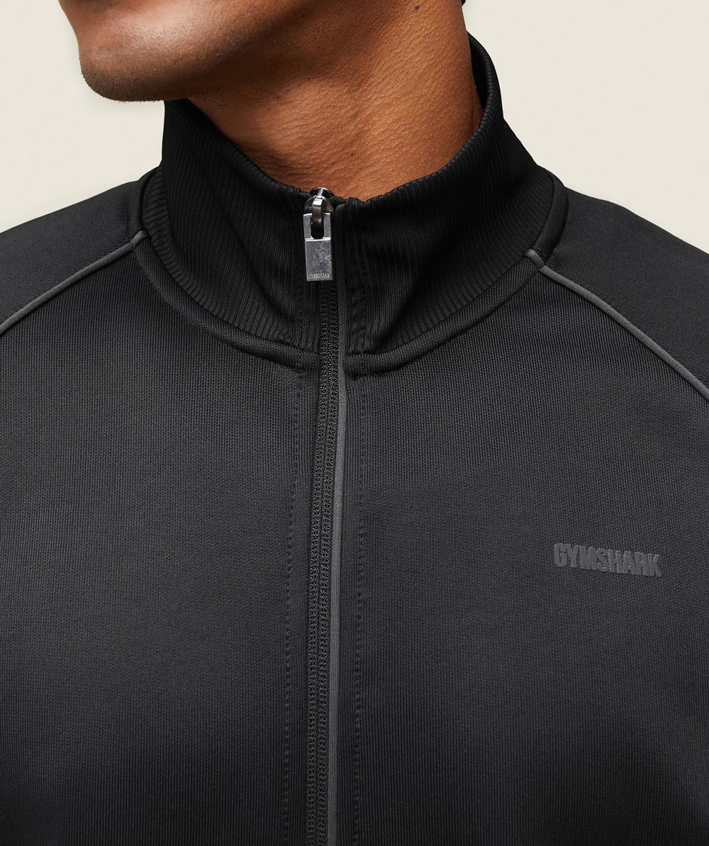 everywear Track Jacket - Black/White