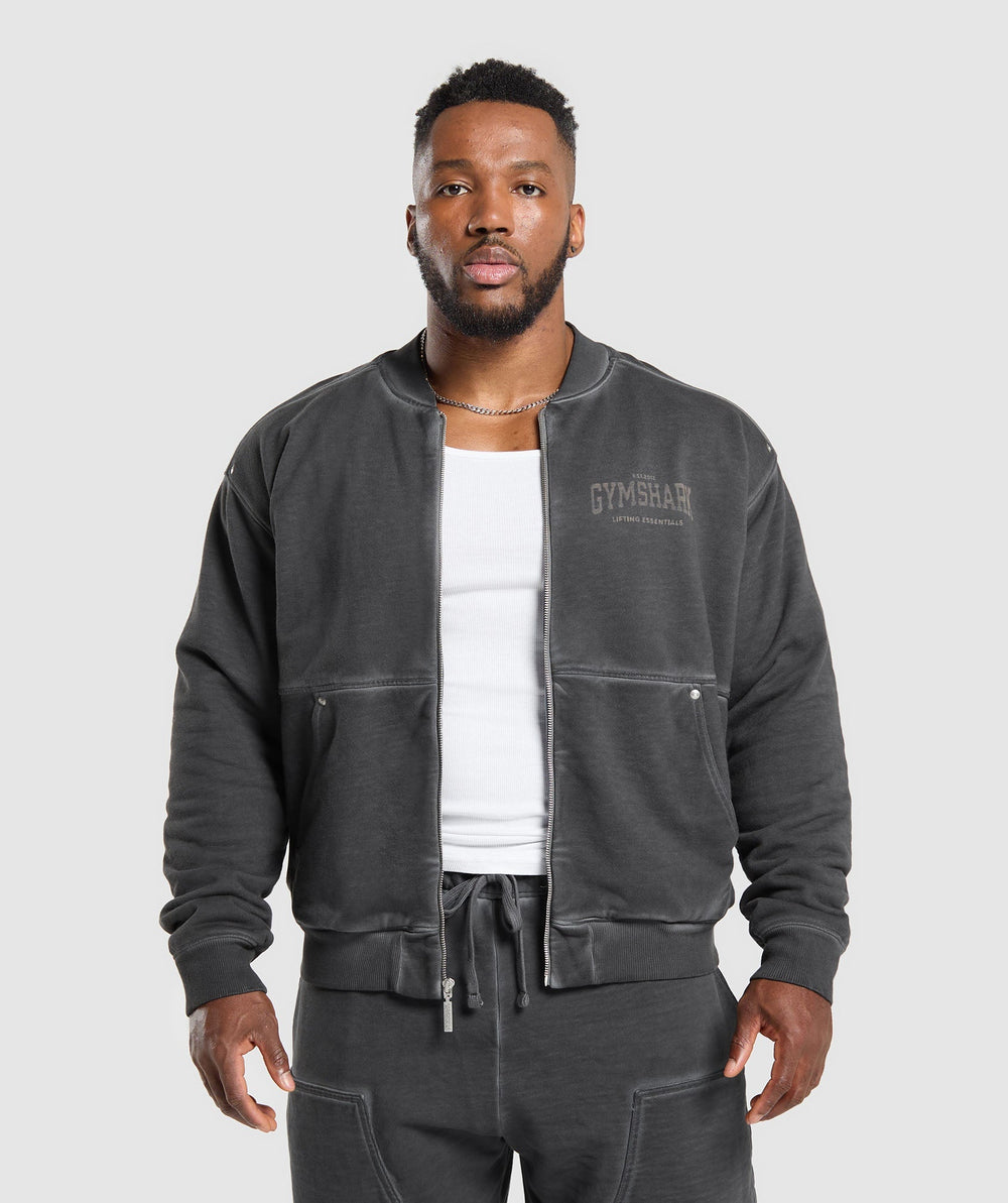 Heavyweight Bomber Jacket - Black