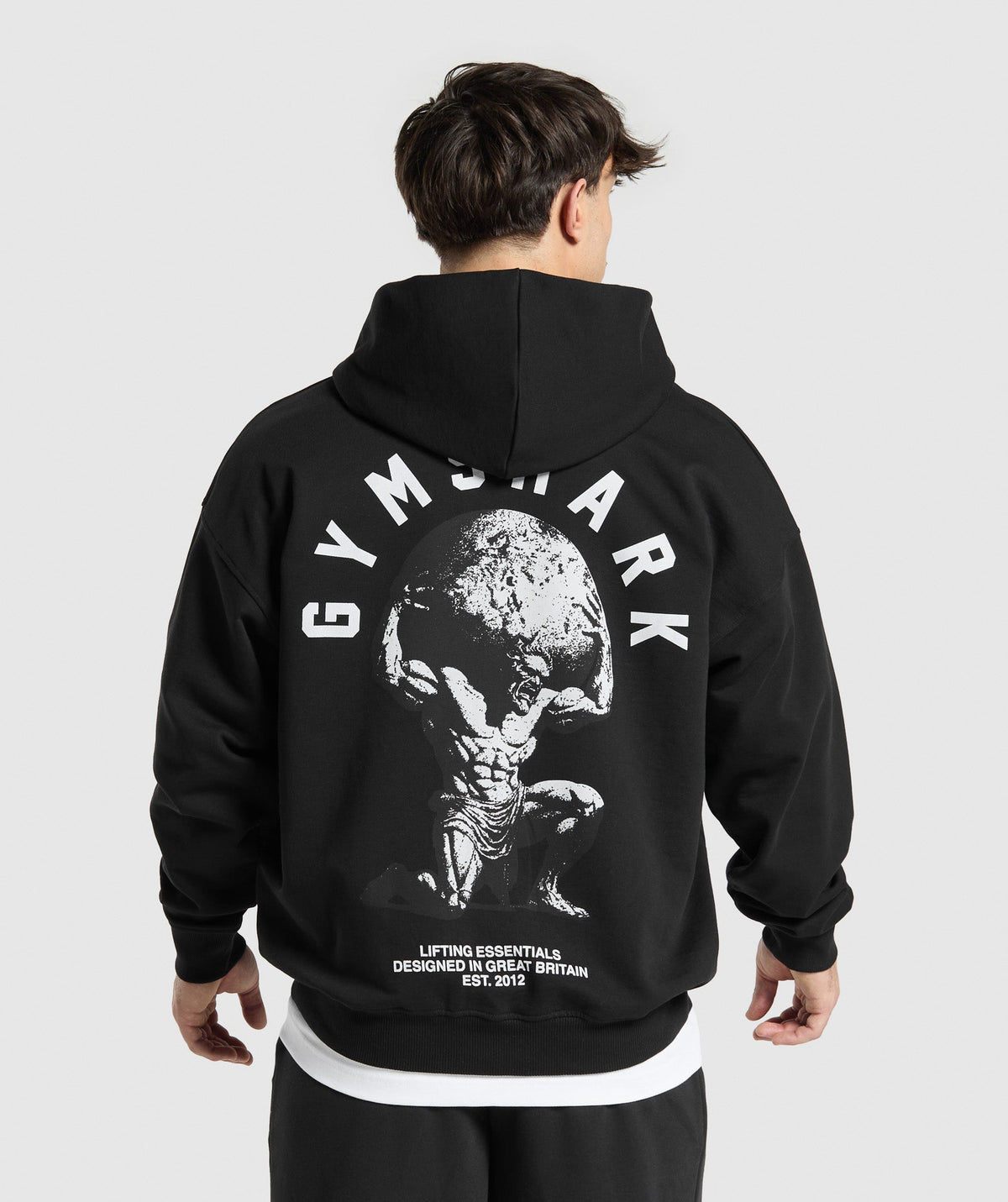 Atlas Zip Up Hoodie - Black