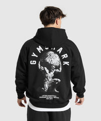 Atlas Zip Up Hoodie - Black