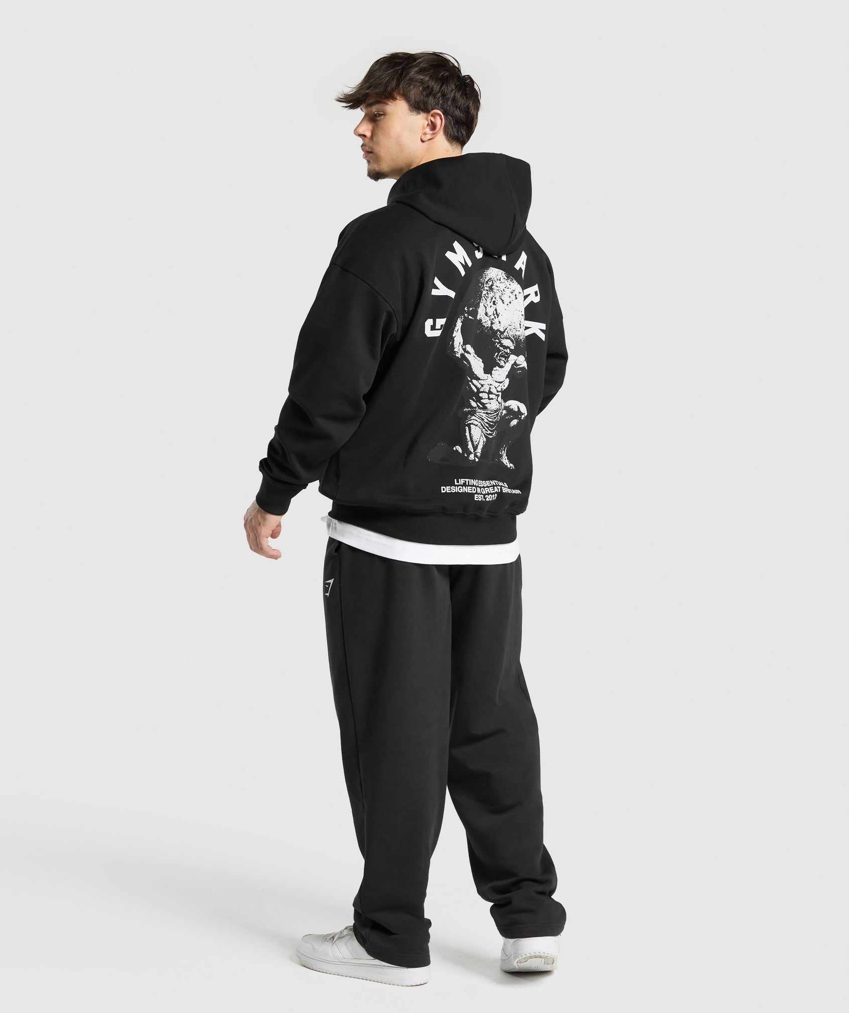 Atlas Zip Up Hoodie - Black