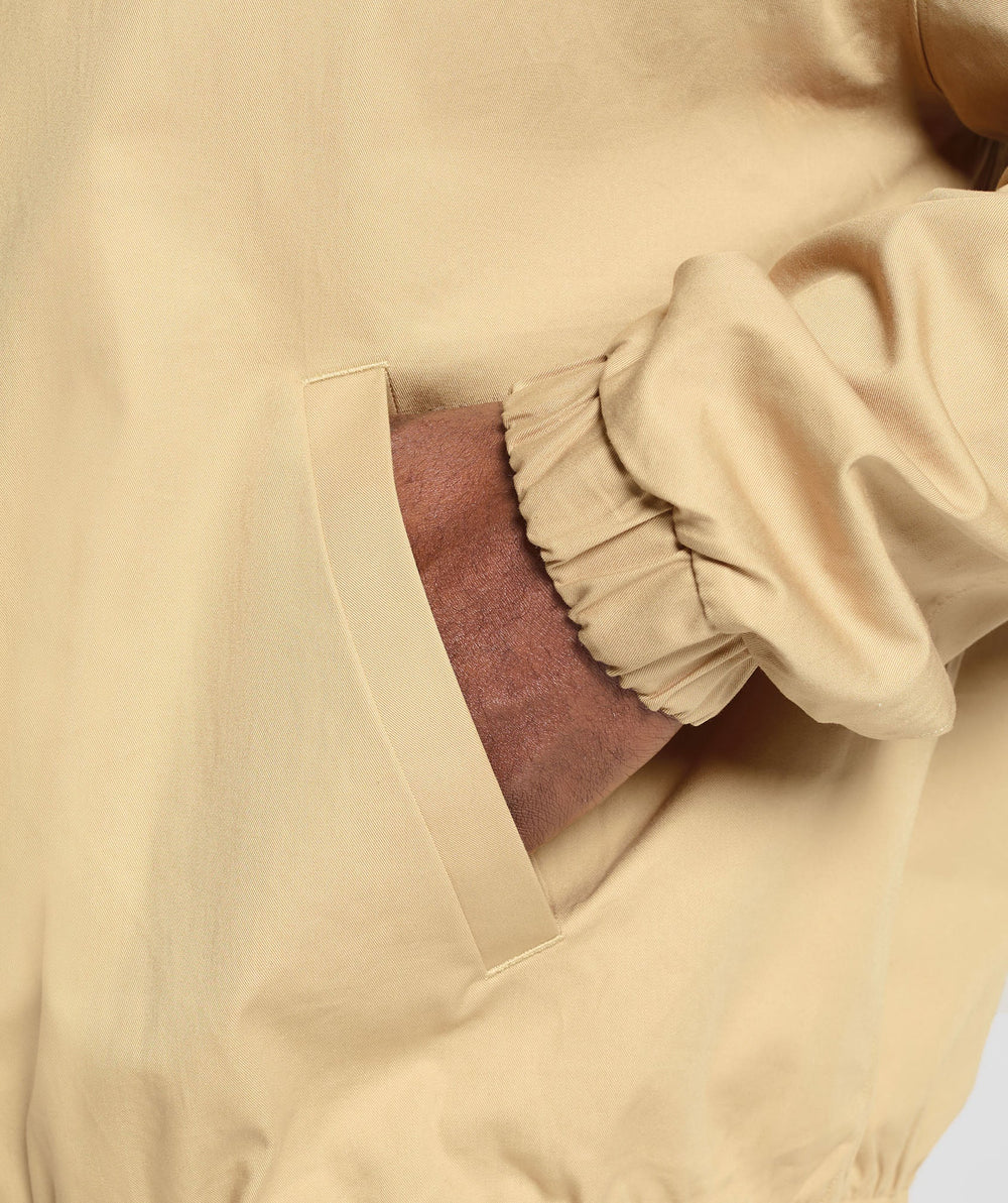 Oversized Hooded Jacket - Sand Beige