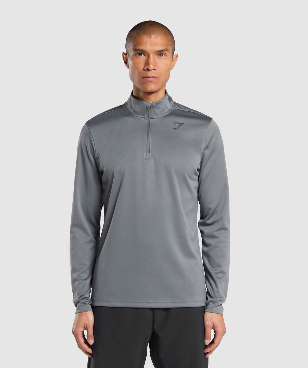 Running Dept. 1/4 Zip - Pitch Grey