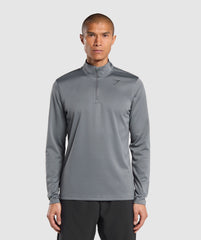 Running Dept. 1/4 Zip - Pitch Grey