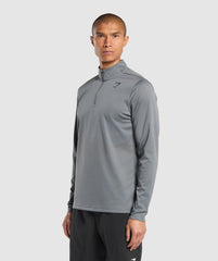 Running Dept. 1/4 Zip - Pitch Grey