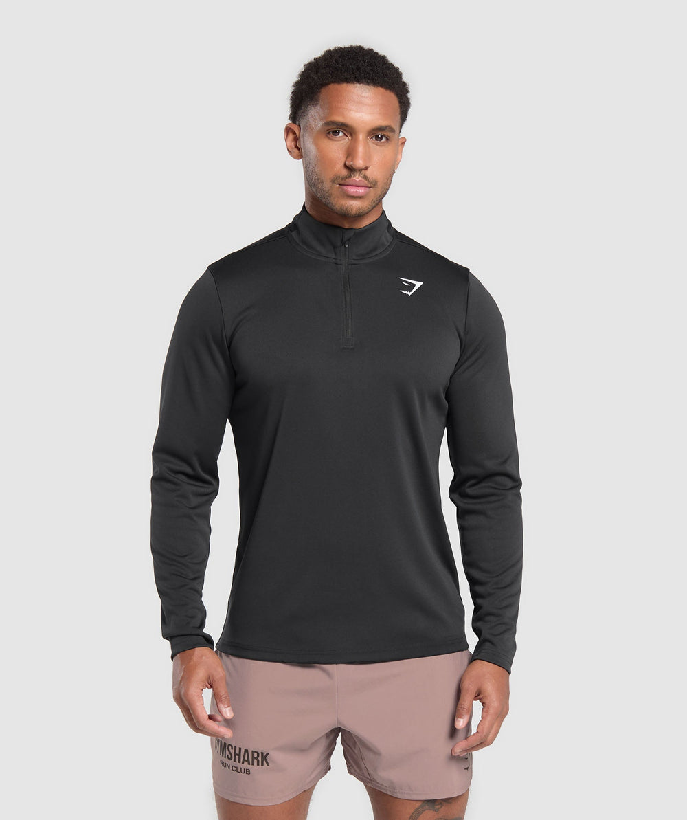 Running Dept. 1/4 Zip - Black