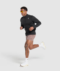 Running Dept. 1/4 Zip - Black