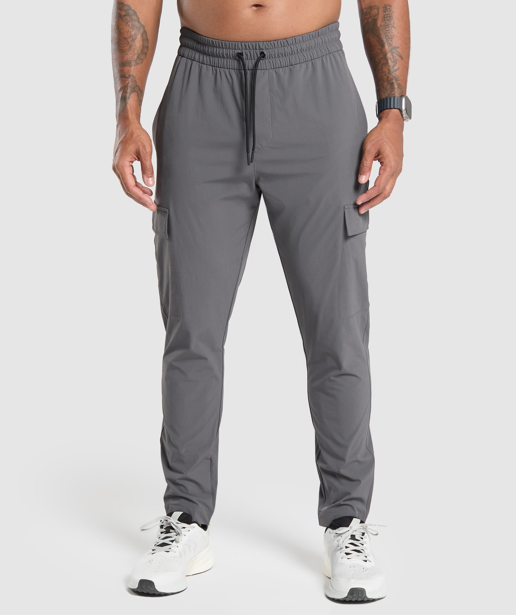 Stretch Woven Cargo Pants - Graphite Grey