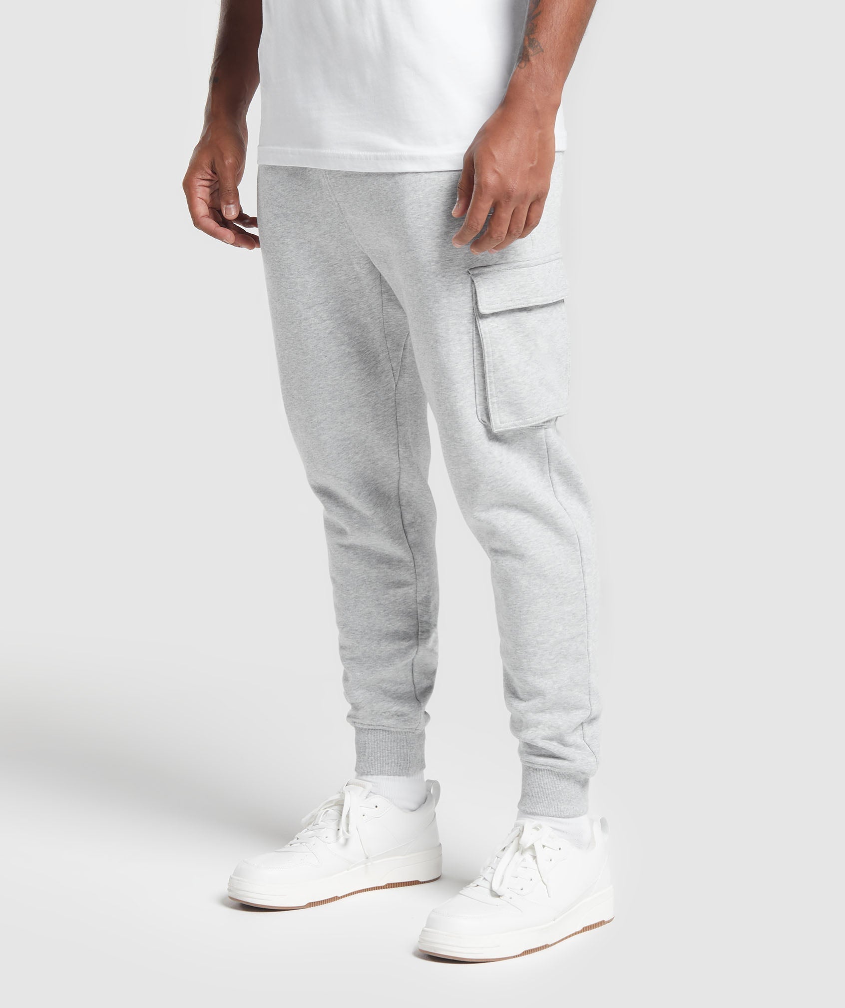Crest Cargo Joggers - Light Grey Core Marl