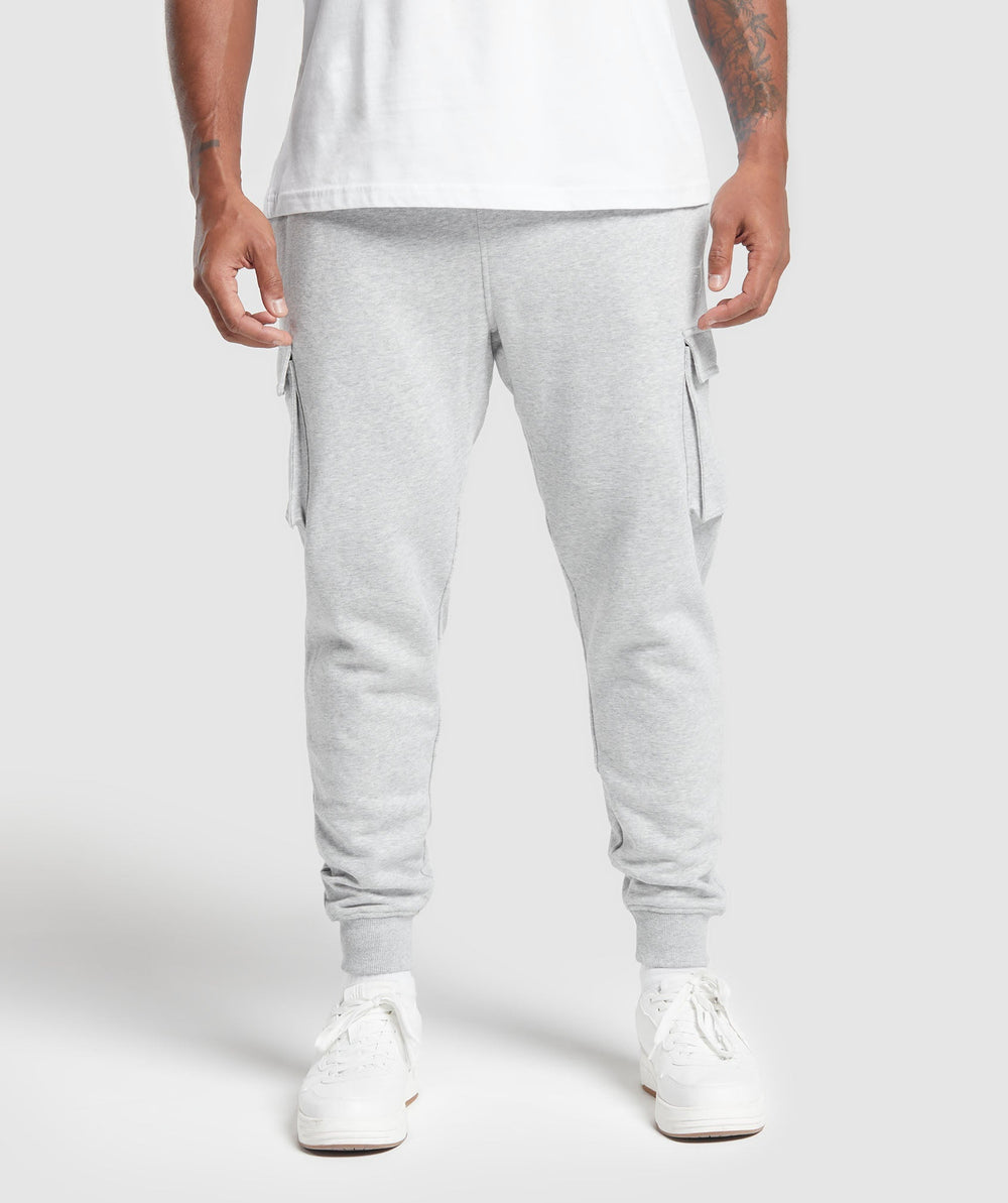 Crest Cargo Joggers - Light Grey Core Marl