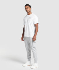 Crest Cargo Joggers - Light Grey Core Marl